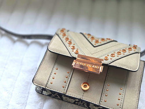 River island grey - grey, studded