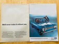 FORD ESCORT MK 1 1970 POSTER ADVERT APPROX A4 X 2 SIZE FILE D