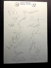 LEGIA WARSAW TEAM c1995-96  -