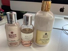 Molton brown bundle of 3 x body lotion & hair mist  suede orris gingerlily