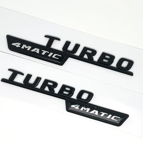 Abs black logo turbo 4matic - 3d,