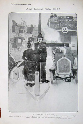 Old antique print 1908 - old,