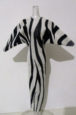 Vintage 80s Barbie Dress Zebra