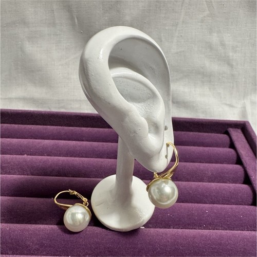 Gold tone dangle - dangle, earrings