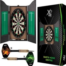XQ Max Flocked Dartboard Centre Home Set-Up Cabinet Scoreboard