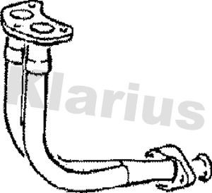 Exhaust pipe front - front, ford