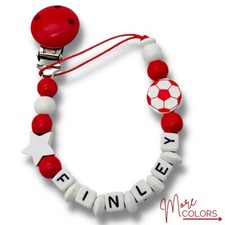 Dummy clip personalized - personalized, wooden