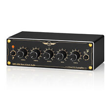 Return- 5-Band EQ Preamp Stereo Analog Equalizer Audio Processor for Home/Car