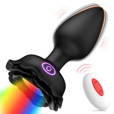Remote Anal Butt Plug Vibrator Dildo LED Male Prostate Massager Sex Toys for Men