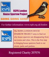 RSPB Pin Badge Special London