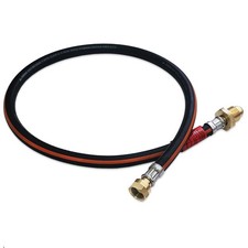 1 METRE LONG LPG HOSE POL X W20 PIGTAIL GAS PIPE 1M LP PROPANE BOTTLE CONNECTOR