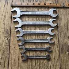 6 Gedore No 12 Whitworth Spanner’s 1/2” To 1/8” W.