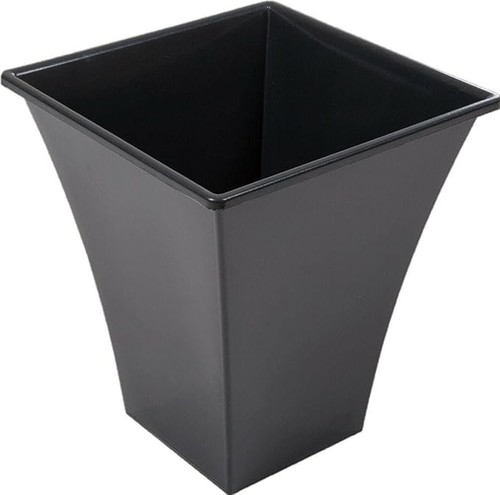 Tall square planters - square, black
