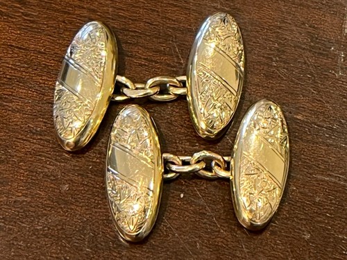 Antique 9ct gold cufflinks - antique,