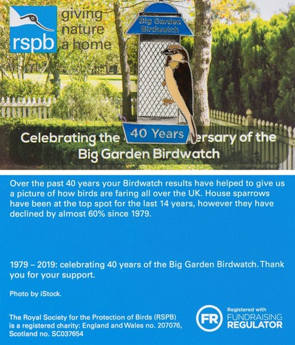 Rspb pin badge - pin, special