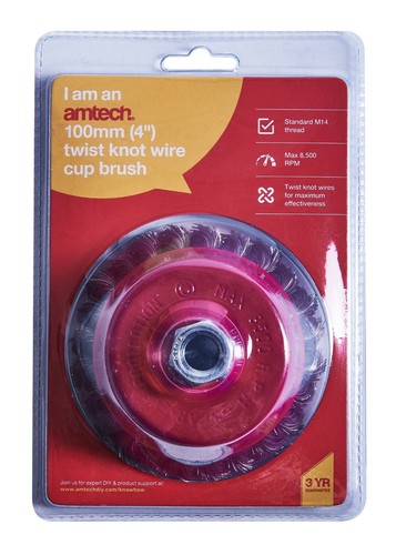 100mm rotary wire brush - 100mm, crimp