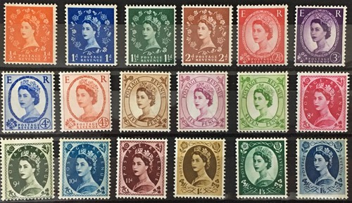 Qeii 1952 1967 mixed set - -,