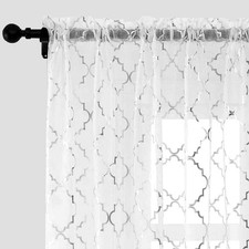 Kotile White Sheer Curtains -