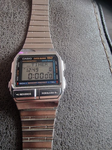 Casio 150 data - bank, watch