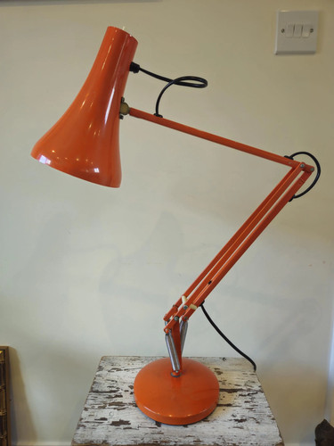 Vintage orange anglepoise lamp - vintage,