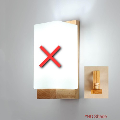 Wooden wall light base only - light, only]