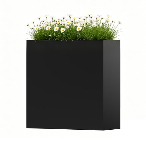 Lx10 wx24 metal planter - 24"lx10"wx24"h,