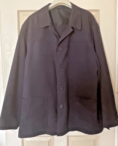 Mens navy casual jacket - navy, faux