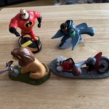 4 X Disney Store Figures Incredibles Lion King Disney Figures
