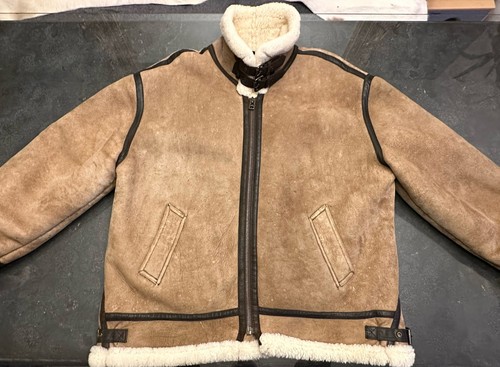 Shearling aviator bomber - shearling,