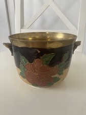 Antique Brass Flower Pot