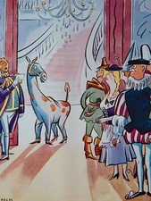 1940 Original Colour Print WW2 SIR CHARLES & LADY BATTLE-AXE AT FANCY DRESS BALL