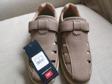 Cotton Traders Men’s Adjustable Sandals, Walnut Brown, Size 8