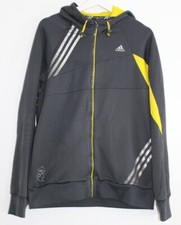 ADIDAS LONDON 2012 Hoodie Olympics Black Yellow Full Zip Mens Medium M