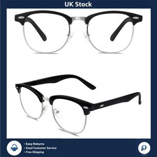 Classic Retro Clear Lens Horn
