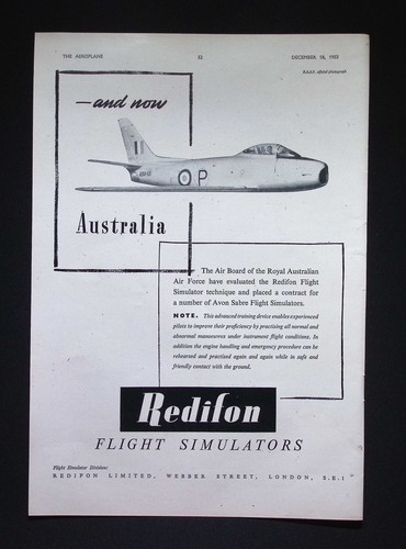 Original 1953 advert redifon - original,