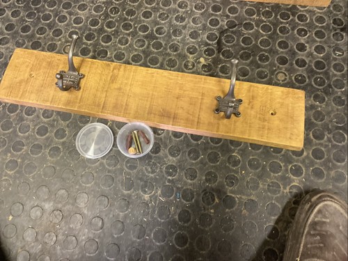 Oak coat hook - coat,