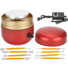 RED EU Potter's Wheel Mini Electric Pottery Ceramic Machine Children's M BST