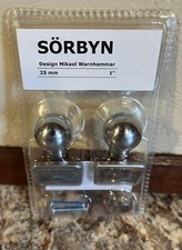 Ikea SORBYN Knob 1" Stainless