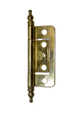 Brass Flush Finial Hinges 50mm