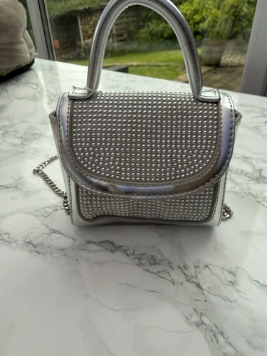 Small silver handbag - small,