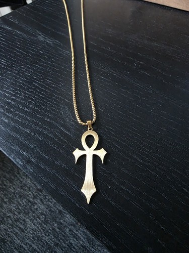 Gold coloured ankh - gold,