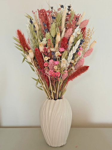 Dried flower posy pinks - dried,