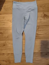 Blackmilk Pastel Blue High Waisted Leggings With Pockets Size M