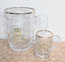 Glass Tankard And Mini Tankard