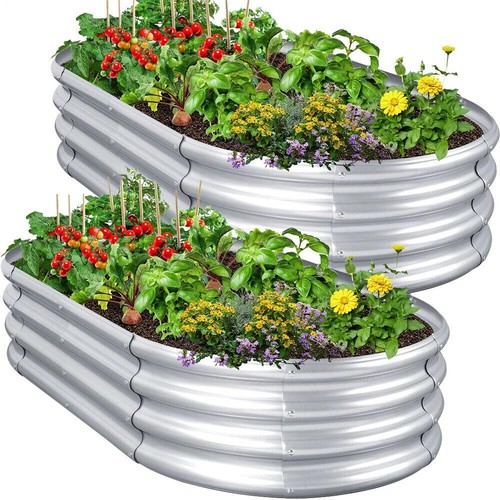 Galvanised steel raised - 2x,