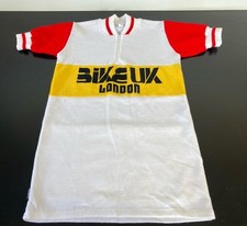 Vintage Cycling Jersey Short Sleeve Tudor Sports Bike Uk London Size Small Rare