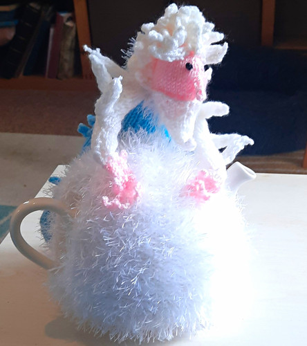 Handmade wool knitted tea cosy - handmade,
