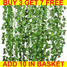 Artificial Hanging Plant Fake Vine Ivy Leaf Greenery Garland Party Wedding Decor