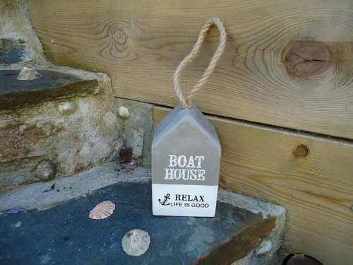 Large boat house doorstop - boat,