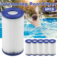 HOME Type A Replacement Filter Cartridge Swimming Pool Pump Easy Set Up Blue